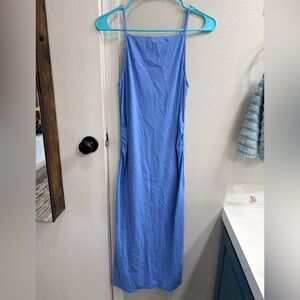 Old Navy Blue Maternity Maxi Dress